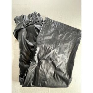 Stunning BrilliantanceFaux Leather wide Leg Pants A Calvin Line By Flying Tomato
